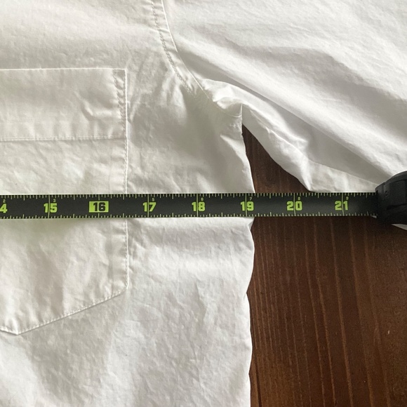 Richer Poorer White Button Down Shirt XS Cotton Classic Minimalist - Picture 8 of 11